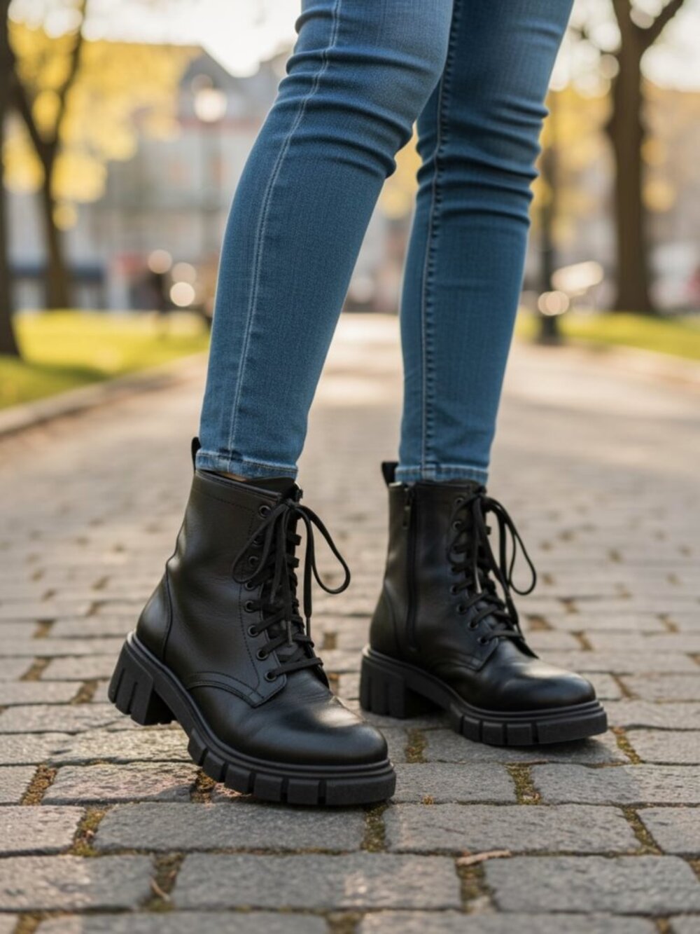 Thursday Boot Company Black Rebel Women's 7.5 Handmade Leather High Heel Boots